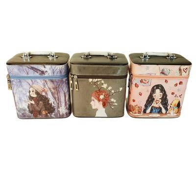 China 2021 Direct New Arrival Fashion Handmade PVC Cosmetic Box Direct Factory Price With Zipper for sale