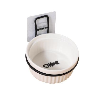 China Ceramic Cat Ceramic Bowl With Strong Glue Strip Any Size For Pet Bowl for sale