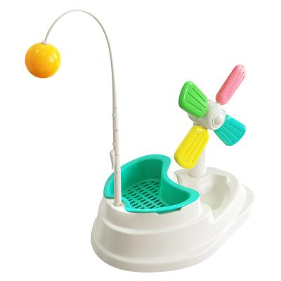 China Cat Toy Cat Table Toy Grass Planter Ball Windmill Windmill Teasing Rotating Growing Interactive Toy For Cat for sale