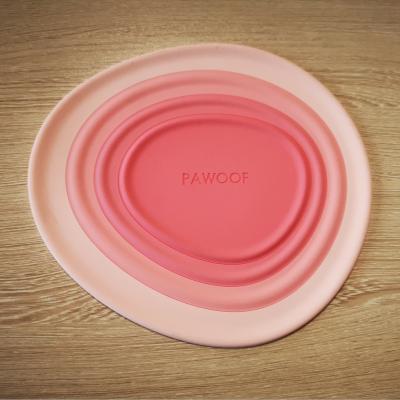 China Pawoof Sustainable Anti Slip Cat Feeding Place Mat And Waterproof Cat Feeding Mat For Cat Bowl And Dog Bowl for sale