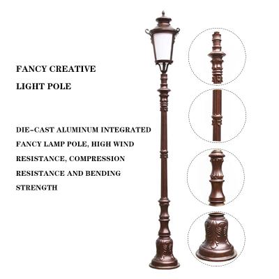 China High Light Waterproof European Garden Flower Park Community Pole Motion Sensor Outdoor Super Bright Garden Light for sale