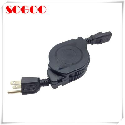 China 12v 220v  240v Retractable Power Cord  Assembly For Both DC /AC for sale