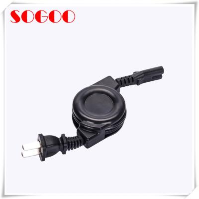 China Anti Fire Plastic Retractable Power Cord , 220v Retractable Cord Assembly for sale