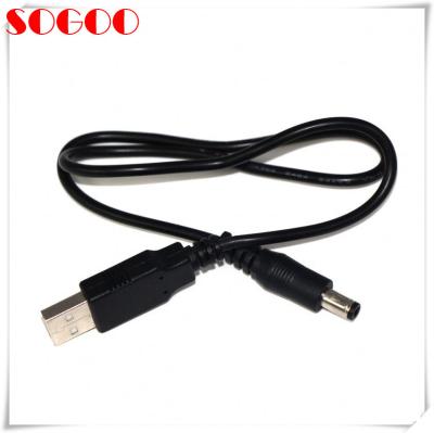 China Berufs-USB zu Kabel-Netzstecker-Schnur-Aufladungsadapter-Kabel 5,5 2.1mm DC-6v zu verkaufen