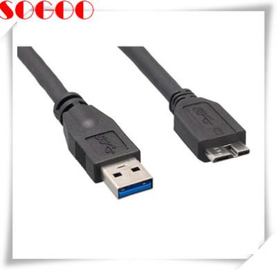 China Mikro-USB-Kabel USB 3,0 ein Mann zu Mikrob-Mann 3' Kabel Soem-Service zu verkaufen