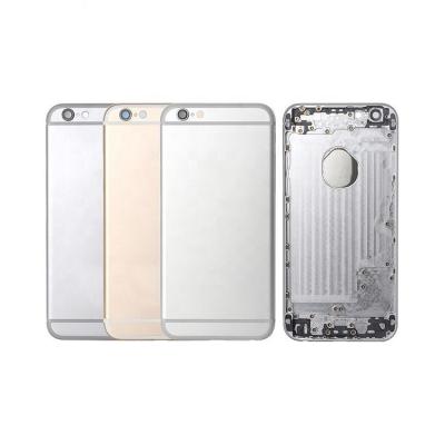 China High quality metal backshell cover for iphone 6 battery back door glass chassis with frame for sale