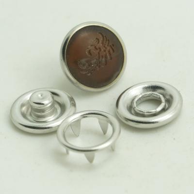 China High quality environment friendly wholesale low price LEAD FREE 7.5mm 9.5mm metal snap button with logo for sale