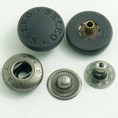 China Custom Logo Nickel Free Soft Feel Snap Fastener Rubber Button For Babies Jackets for sale