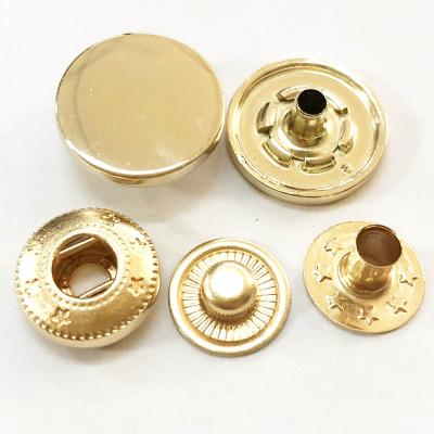 China Custom Logo Nickel Free Gold Colored Alloy Snap Hat Button Metal 21mm For Indian for sale