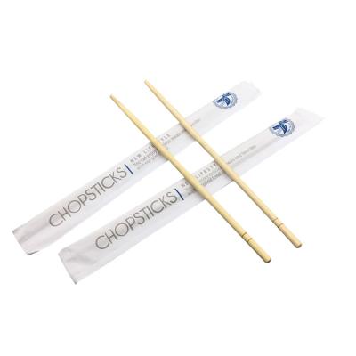 China Disposable Customized 100% Compostable Eco Friendly Disposable Round Bamboo Chopsticks For Takeaway Food for sale