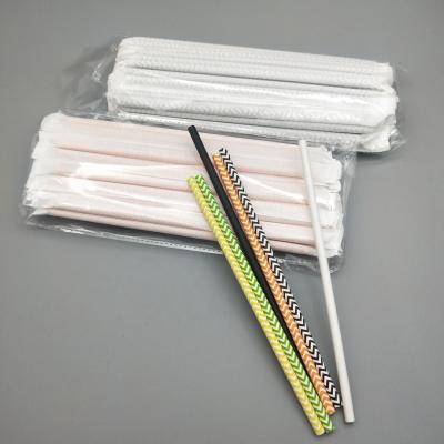 China OEM Paper Drinking Straws Disposable Biodegradable Individually Wrapped for sale