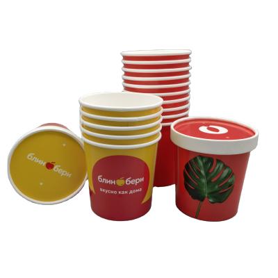 China New Trend Disposable Customized Biodegradable Eco Friendly Made Disposable Paper Cups For Fast Food Taking Way for sale