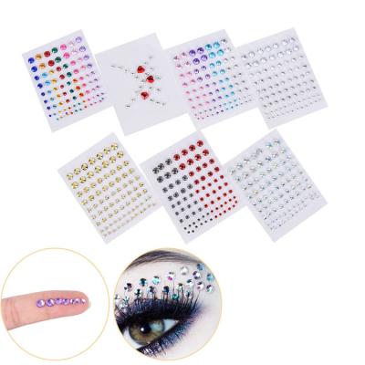 China Women Fashion Styles Fashion Women Jewel Temporary Makeup Glitter Diamond Fashion Eye Crystal Tattoo Sticker for sale