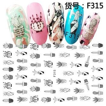 China Beautiful Design Nail Art Stickers Waterproof Wholesale High Quality Promotional Decals for sale