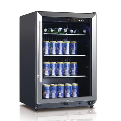 China PANTALLA LED del NEGRO del REFRIGERADOR 131L de la BEBIDA en venta