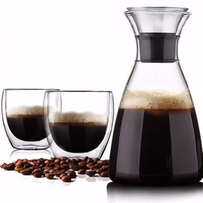 China Best Price Sustainable Hot Sale 1000ml 1500ml 1800ml Heat Resistant Water Large Glass Jug With Lid for sale