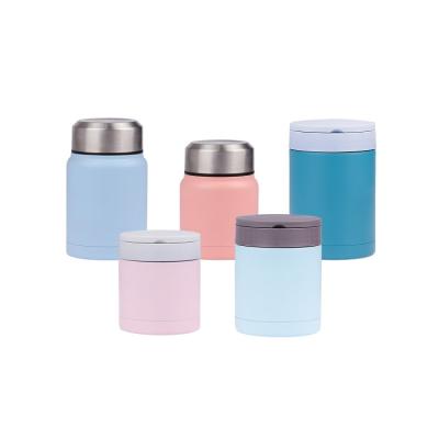 China Custom Insulated Hot Sale Business Logo Stainless Steel Food Container Food Flask Set for sale