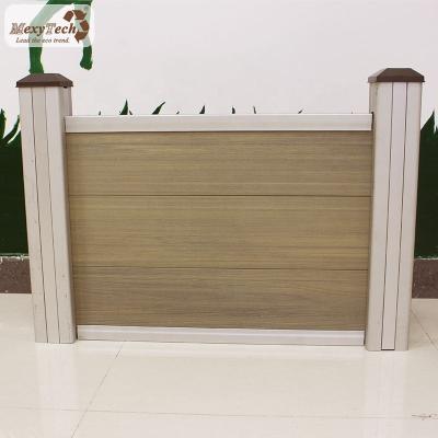 China Easily assembled substitution for concrete privacy fence co extrusion wpc panels cpmposite garden privacy fence for sale