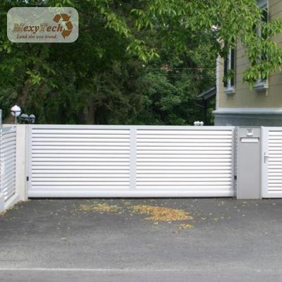 China Easily assembled Foshan mexytech wpc sliding gates fence gate for garden for sale