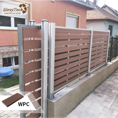 China Easily Assembled Outdoor UV Waterproof Electric WPC Anti Sliding Door for sale