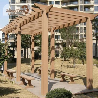 China New design modern wpc pergola garden balcony backyard easily assembled outdoor pergola system with cheap price for sale