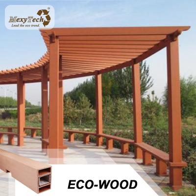 China Easily Assembled Outdoor Wpc Pergola With Outdoor Pergola Durable Aluminum Waterproof for sale