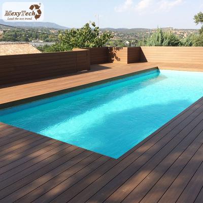 China Cheap wpc decking co-extrusion co-extrusion wpc decking prices easily assembled outdoor living decking for sale