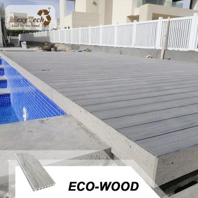 China Easily Assembled Exterior Embossing Deck 3d Decking Wpc Deep Wood Grain Crack-Resistant Anti Slip for sale