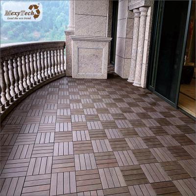 China Eco-friendly Anti-Slip Wooden Composite Deck Tiles Exterior for sale