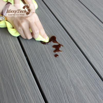 China Easily Assembled MexyTech Covered Design Extruded Coextrusion Wood Plastic Composite Wpc Decking for sale