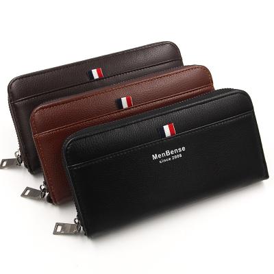 China 2019 Wholesale Leisure Waterproof Men Wallet China Suppliers Zipper Men's Design Long Wallet for sale