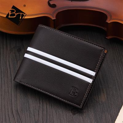 China Fashion BT New Product 2018 Simple Fashion NewDesign Real Leather Men Slim Wallets for sale