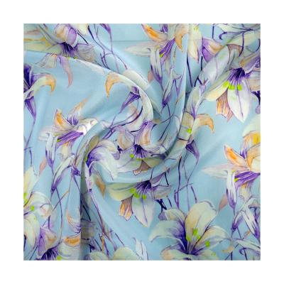 China Viable Silk Fabric Custom Chiffon Mulberry Nautre Silk Fabric 100% Silk Fabric For Dresses for sale