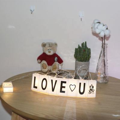 China Indoor Outdoor Christmas Letter Light Box Led String Lights Three Sheet Manufacturer for sale