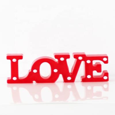 China Plastic Led Love Letters Light for sale