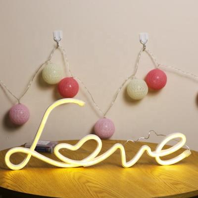 China Office Christmas Holiday Decoration Love Neon Light Sign for sale