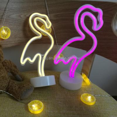 China Outdoor Decoration Led Neon Flex Led Neon Flamingos Christmas Decoration Light Home Lamp for sale