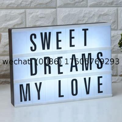 China Indoor Outdoors Create Your Messages Personalized Word Designs Cloud Shaped Led Light Box A4 for sale