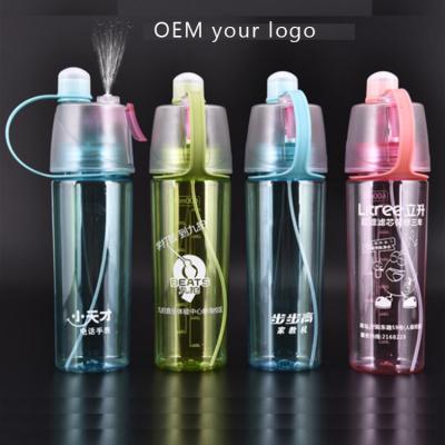 China Sustainable New Style Sports Plastic Mist Spray Plastic Water Bottle for sale