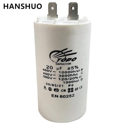 China For General Applications Cbb60 12UF 450V Sine Wave Motor Run Capacitor For Water Pump for sale