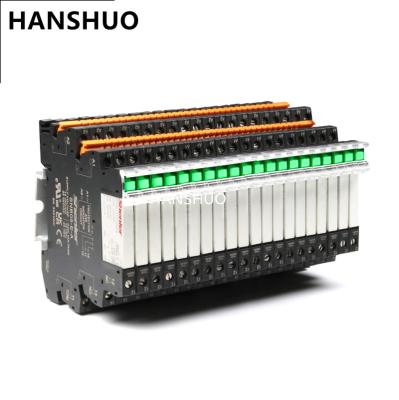 China Thin epoxy interface relay setSPLC 6.2mm thickness thin din-rail 6 A contact rating about RNC1CO024+SNB05-E-A 24VDC 1pole eer HF41F-024-Z for sale