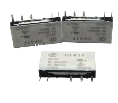 China Epoxy power relay hf41f HF41F/024-ZS 5 pin 24V for sale