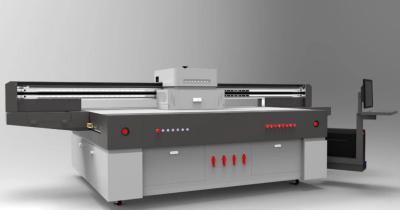 China Aluminum Sheet Digital Flatbed Led Uv Printer , LED UV Ink Flatbed Digital Printer for sale