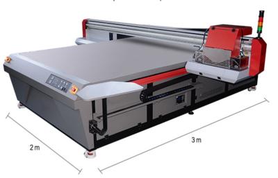 China Fast Speed Printing Flatbed Uv Digital Printer Double LED UV Lamps With Water Cooling for sale