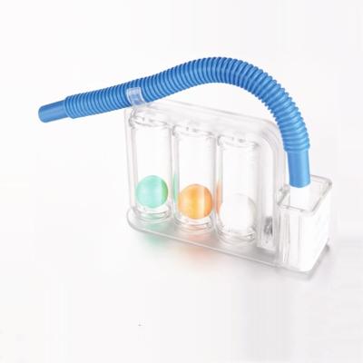 China Volumetric Three Ball Spirometer , Measurement Tri Ball Deep Breathing Lung Exerciser for sale