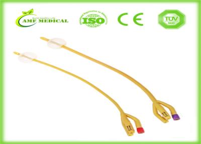 China Dover Silicone Coated Latex Foley Catheter 1 2 3 Way Urinary Hard Valve Fr18 for sale