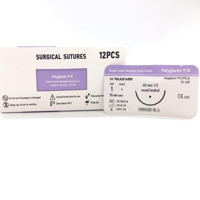 China Monofilament Absorbable Suture PGA PDS SILK NYLON  All Types Needle Included Or Not for sale