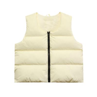 China Men's Waterproof Custom Jacket Stripper Heated Vest Zipper Up Light Weight Warm Down Vest Coat For Men for sale