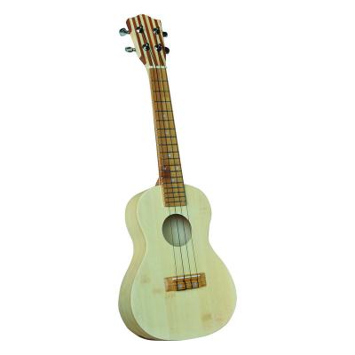 China Flawless Handmade 23 Inch 4 String Bamboo Classic Ukulele Acoustic Guitar For Beginner for sale