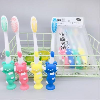 China Cute Toddler Toothbrush Kids Toothbrush Home Or Travel Use With Soft Bristle Toddler U Shape Toothbrush for sale